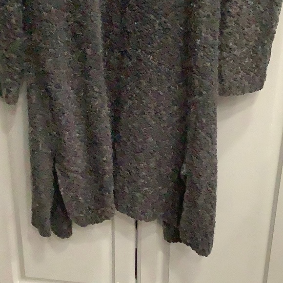 POL Charcoal Dark Heather Gray Open Mid Length Duster Cardigan - Picture 6 of 8